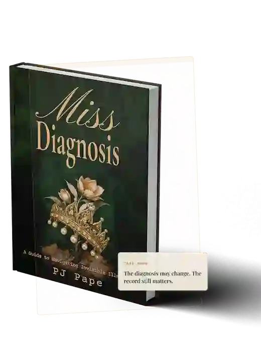 Miss Diagnosis invisible illness book by PJ Pape